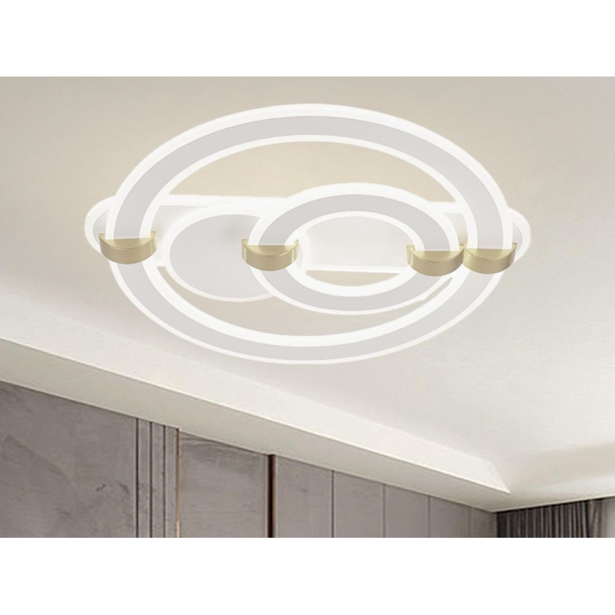 LED Dæmpbar loftlampe LED/120W/230V 3000-6500K + fjernbetjening