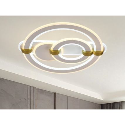 LED Dæmpbar loftlampe LED/120W/230V 3000-6500K + fjernbetjening