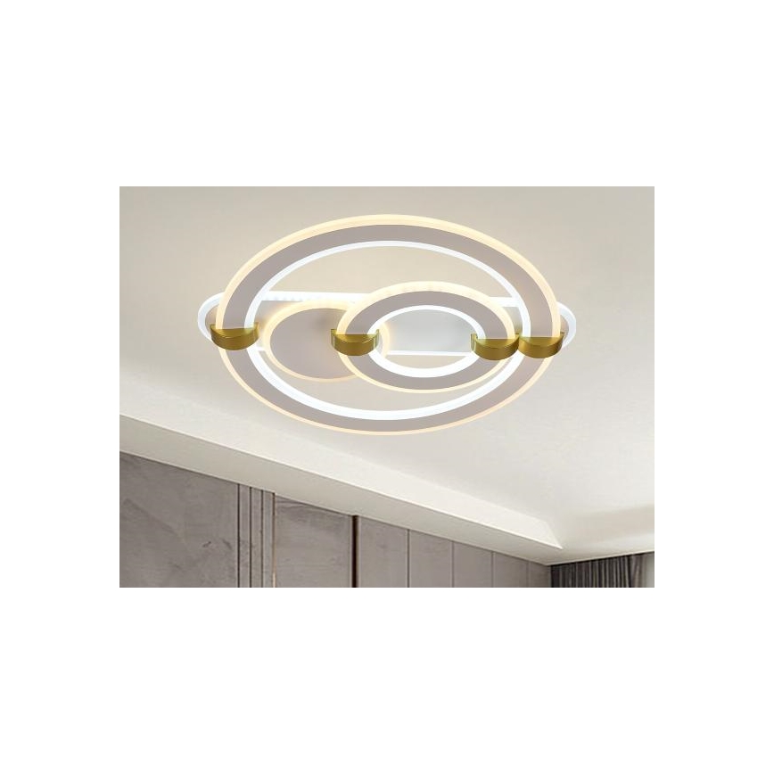 LED Dæmpbar loftlampe LED/120W/230V 3000-6500K + fjernbetjening