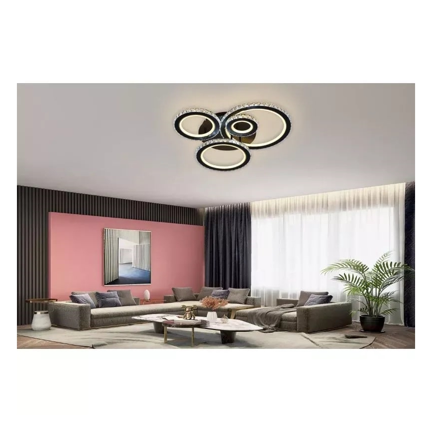 LED dæmpbar loftlampe LED/120W/230V 3000-6500K + fjernbetjening