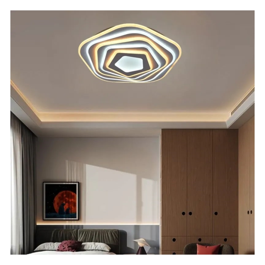 LED Dæmpbar loftlampe LED/125W/230V 3000-6500K + fjernbetjening