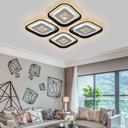 LED Dæmpbar loftlampe LED/130W/230V 3000-6500K + fjernbetjening
