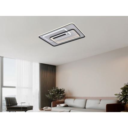 LED Dæmpbar loftlampe LED/160W/230V 3000-6500K + fjernbetjening