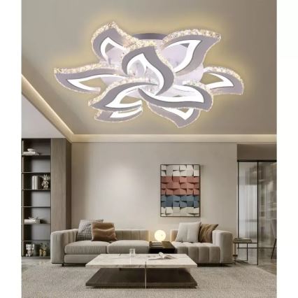 LED Dæmpbar loftlampe LED/180W/230V 3000-6500K + fjernbetjening