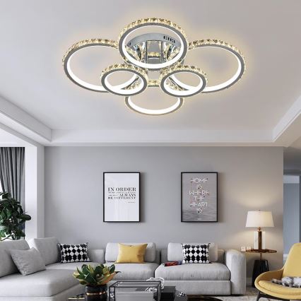 LED dæmpbar loftlampe LED/205W/230V 3000-6500K + fjernbetjening