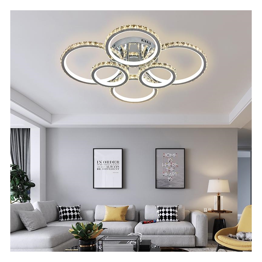 LED dæmpbar loftlampe LED/205W/230V 3000-6500K + fjernbetjening