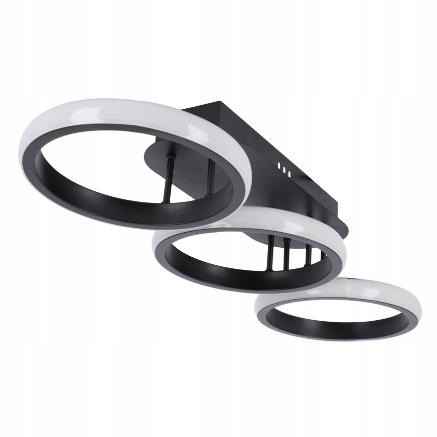 LED dæmpbar loftlampe LED/30W/230V 3000-6500K sort Wi-Fi Tuya + fjernbetjening