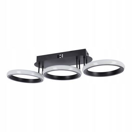 LED dæmpbar loftlampe LED/30W/230V 3000-6500K sort Wi-Fi Tuya + fjernbetjening