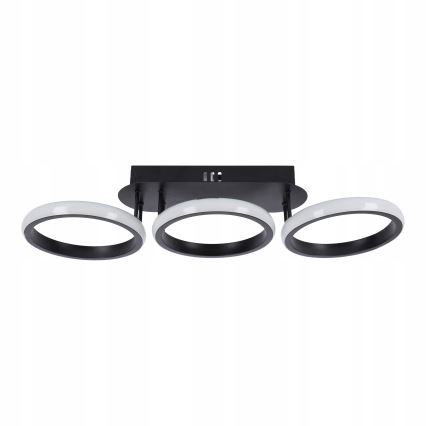 LED dæmpbar loftlampe LED/30W/230V 3000-6500K sort Wi-Fi Tuya + fjernbetjening