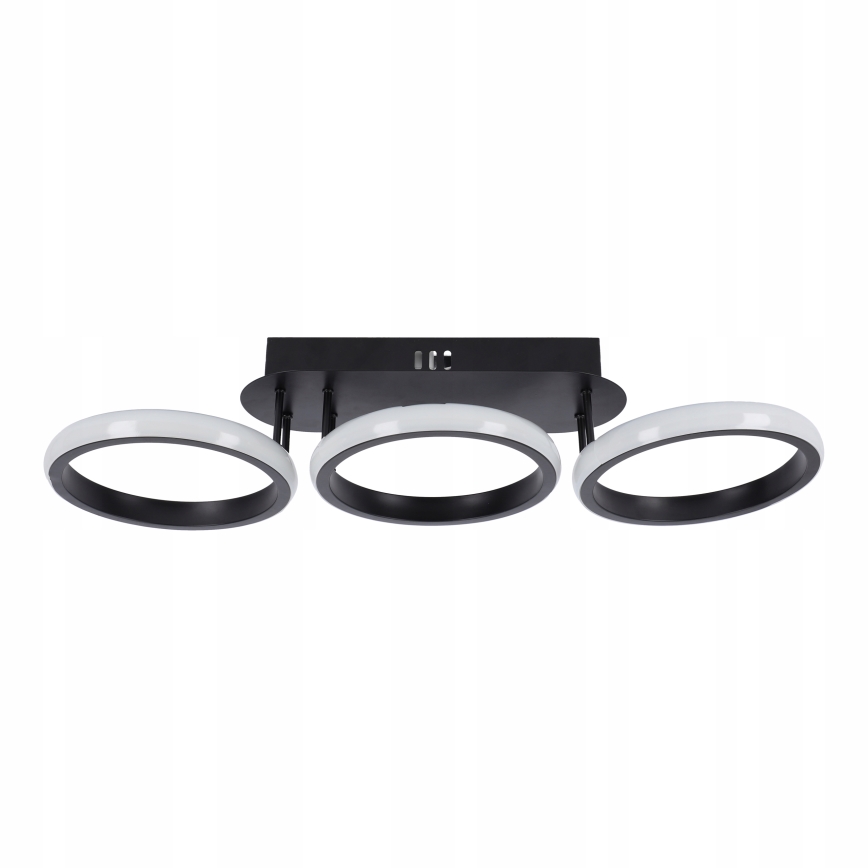 LED dæmpbar loftlampe LED/30W/230V 3000-6500K sort Wi-Fi Tuya + fjernbetjening