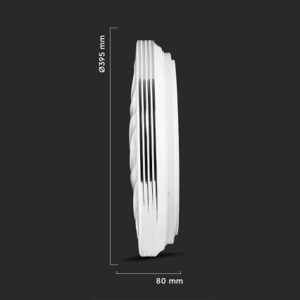 LED Dæmpbar loftlampe LED/40W/230V 3000K/4000K/6500K Ø 39,5 cm + fjernbetjening