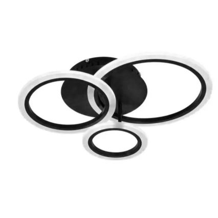 LED Dæmpbar loftlampe LED/40W/230V 3000-6500K sort + fjernbetjening