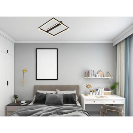LED-dæmpbar loftlampe LED/60W/230V 3000-6500K + fjernbetjening