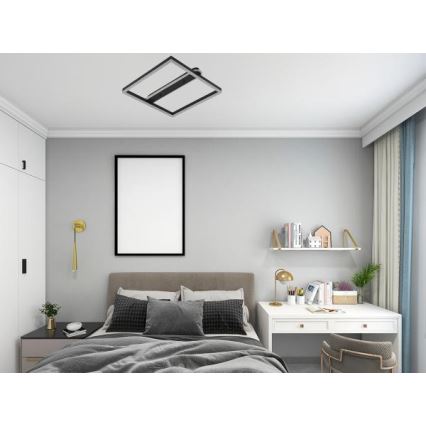 LED-dæmpbar loftlampe LED/60W/230V 3000-6500K + fjernbetjening