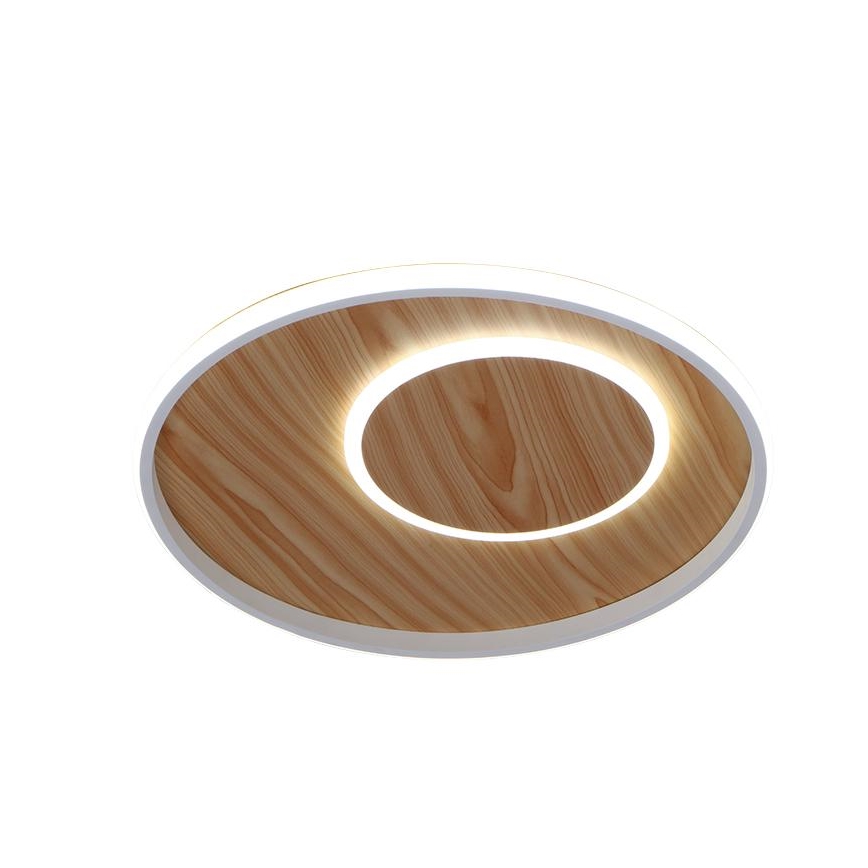 LED Dæmpbar loftlampe LED/65W/230V 3000-6500K brun + fjernbetjening