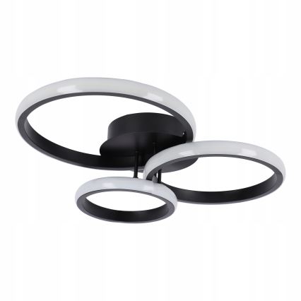 Dæmpbar LED-loftlampe LED/70W/230V 3000-6500K sort + fjernbetjening