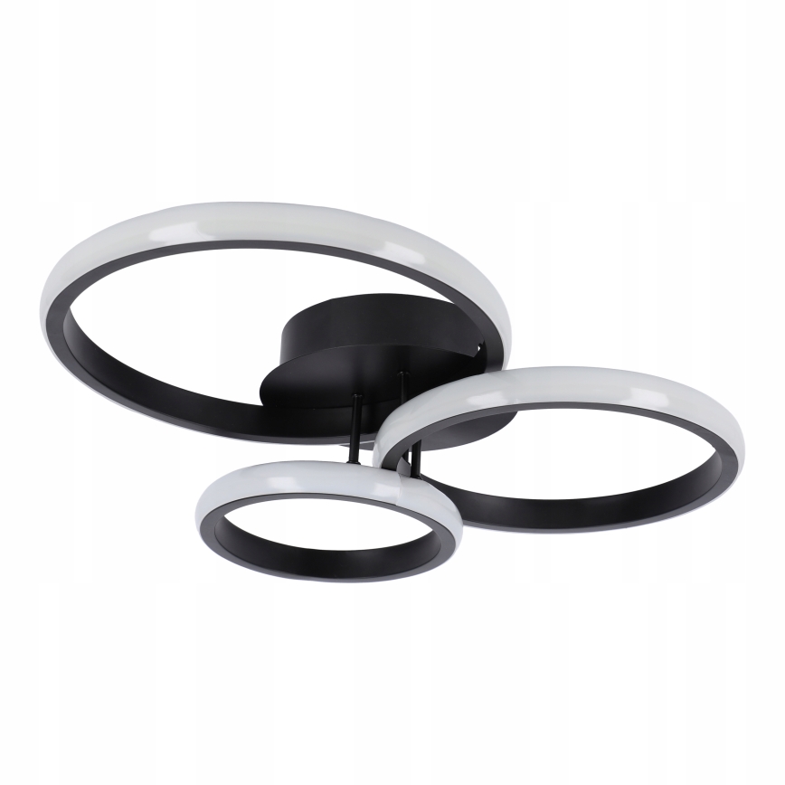 Dæmpbar LED-loftlampe LED/70W/230V 3000-6500K sort + fjernbetjening