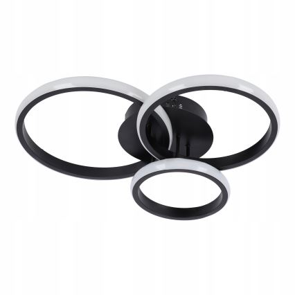 Dæmpbar LED-loftlampe LED/70W/230V 3000-6500K sort + fjernbetjening