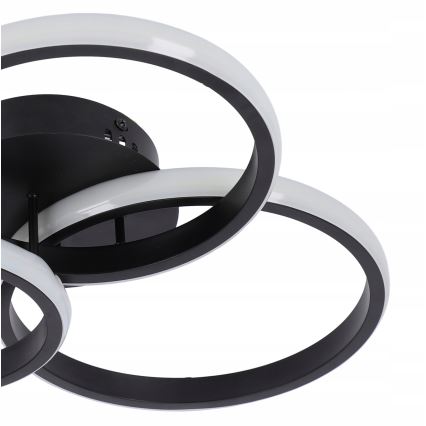 Dæmpbar LED-loftlampe LED/70W/230V 3000-6500K sort + fjernbetjening