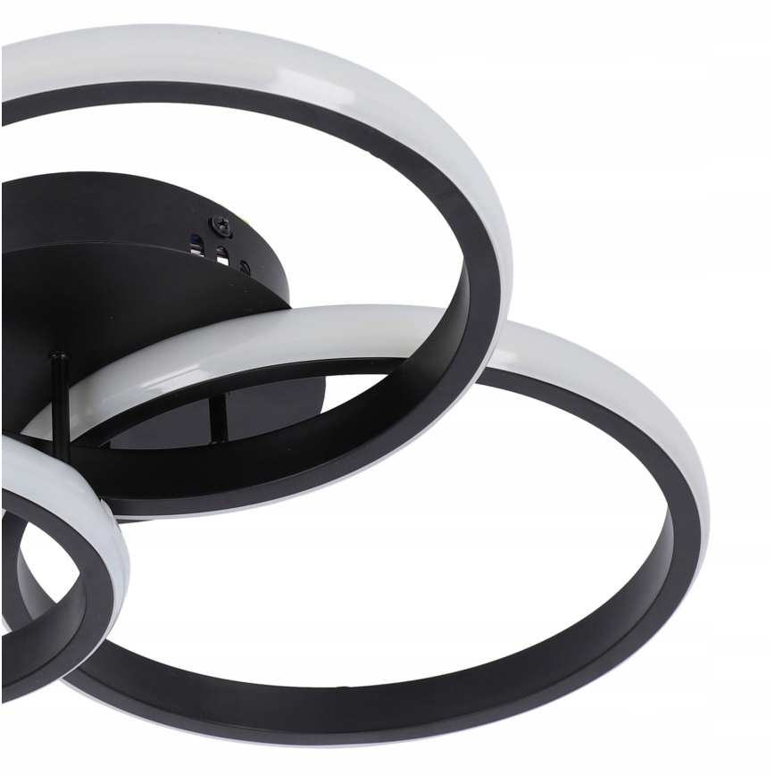 Dæmpbar LED-loftlampe LED/70W/230V 3000-6500K sort + fjernbetjening