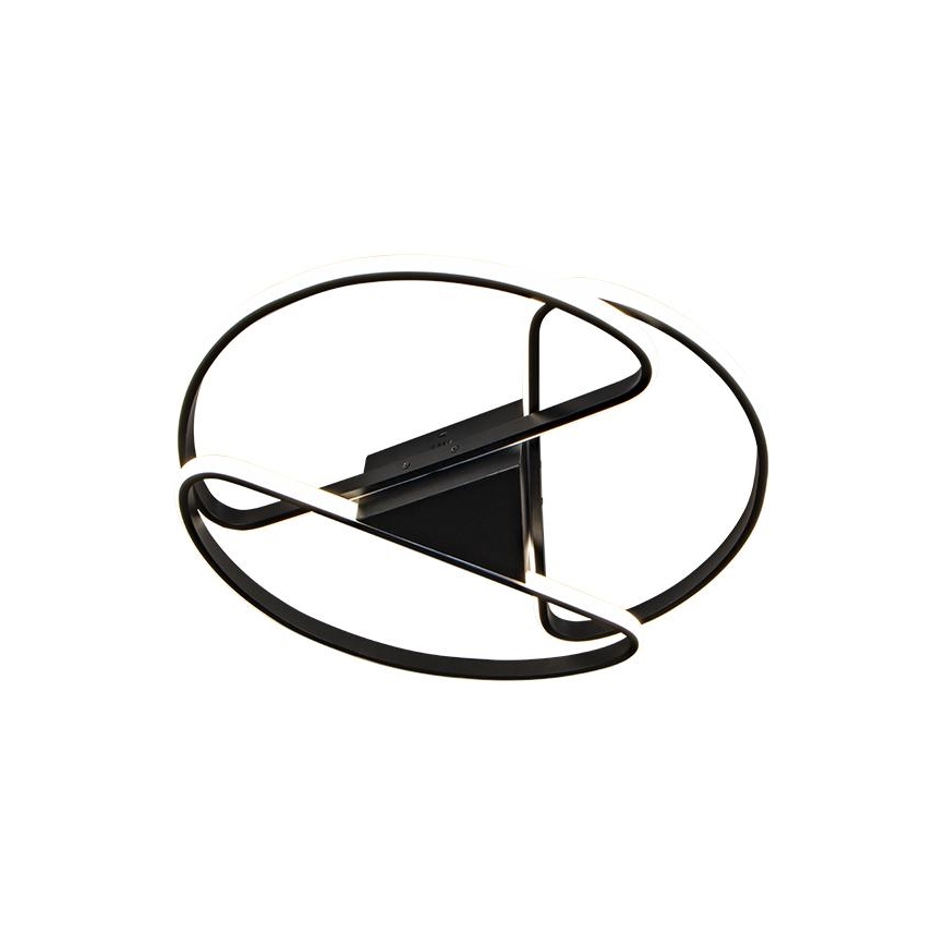 LED Dæmpbar loftlampe LED/75W/230V 3000-6500K sort + fjernbetjening