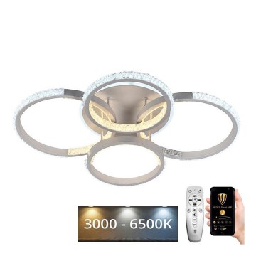 LED dæmpbar loftlampe LED/80W/230V 3000-6500K + fjernbetjening