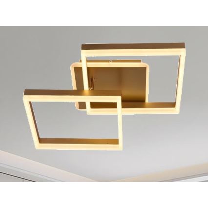 LED dæmpbar loftlampe LED/80W/230V 3000-6500K + fjernbetjening