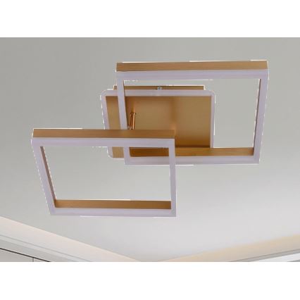 LED dæmpbar loftlampe LED/80W/230V 3000-6500K + fjernbetjening