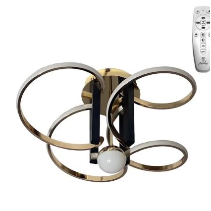 LED Dæmpbar loftlampe LED/80W/230V 3000-6500K + fjernbetjening