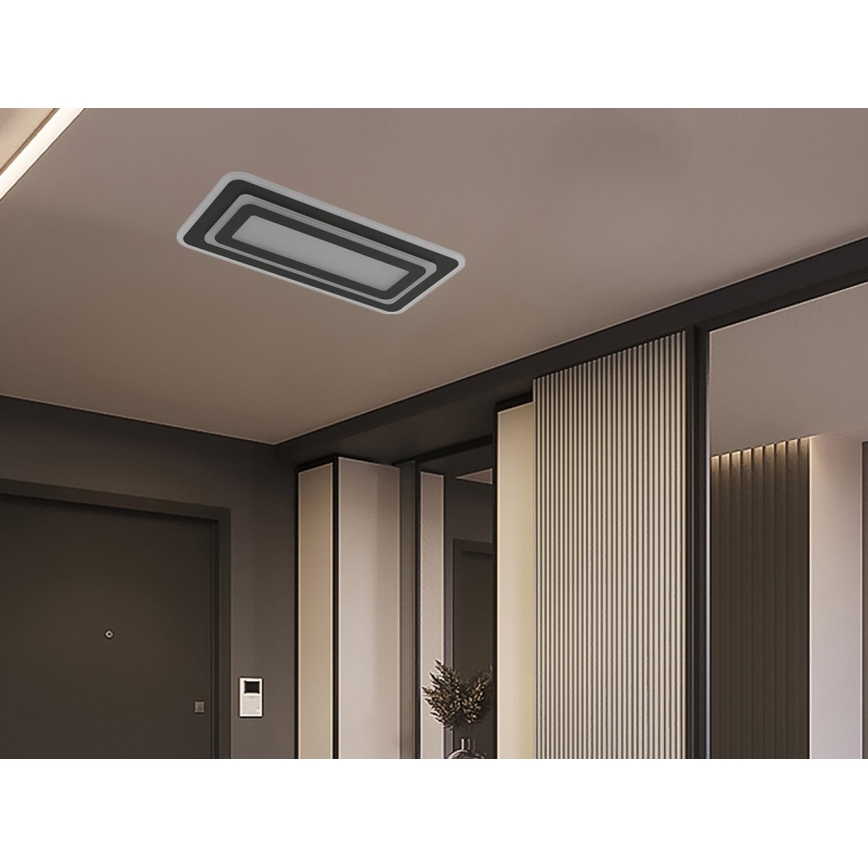 Dæmpbar LED-loftlampe LED/85W/230V 3000-6500K sort + fjernbetjening