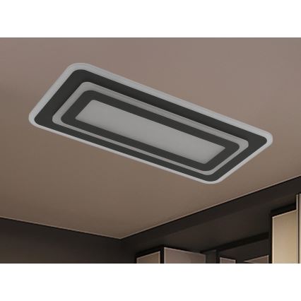 Dæmpbar LED-loftlampe LED/85W/230V 3000-6500K sort + fjernbetjening