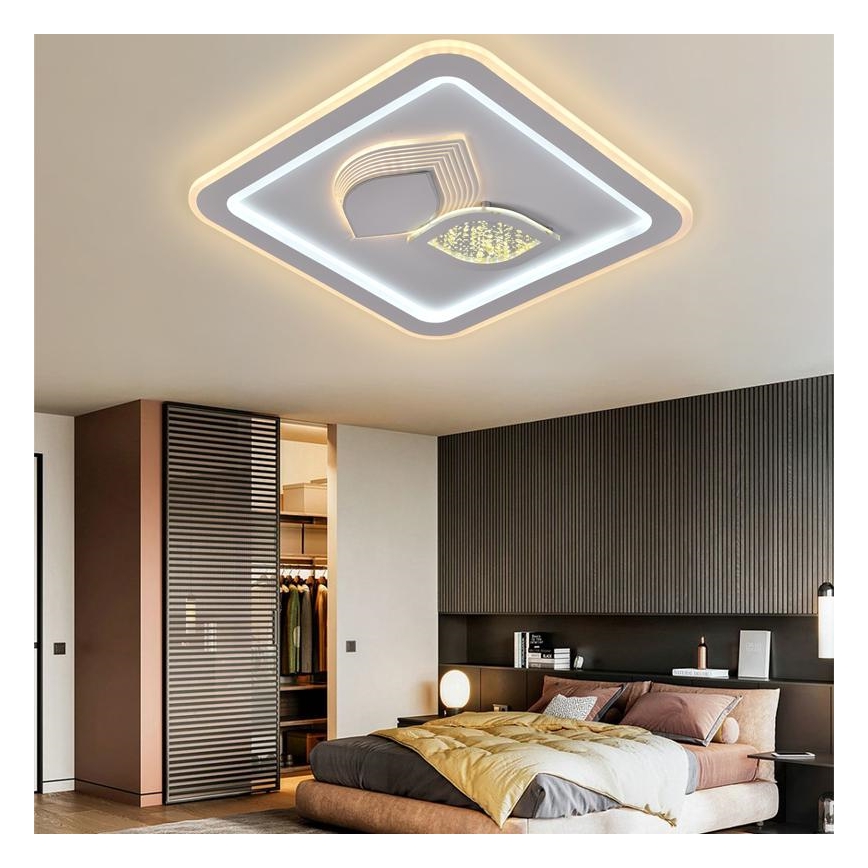 LED Dæmpbar loftlampe LED/95W/230V 3000-6500K + fjernbetjening