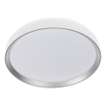 LED dæmpbar loftlampe LIXAN LED/47W/230V 3000-6500K Ø 38,6 cm hvid/sølv + fjernbetjening