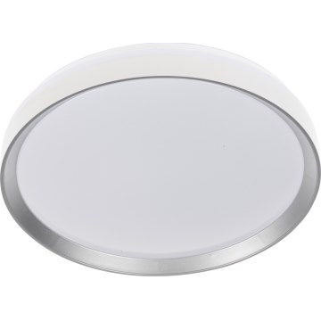 LED dæmpbar loftlampe LIXAN LED/47W/230V 3000-6500K Ø 38,6 cm hvid/sølv + fjernbetjening