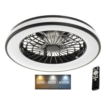 LED Dæmpbar loftlampe med ventilator PLAVE LED/48W/230V 3000/4000/6500K + fjernbetjening