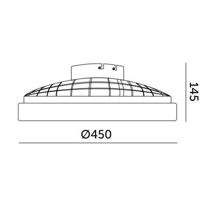 LED-dæmpbar loftlampe med ventilator VENTELUX LED/24W/230V 3000/4000/6500K Ø 45 cm hvid + fjernbetjening