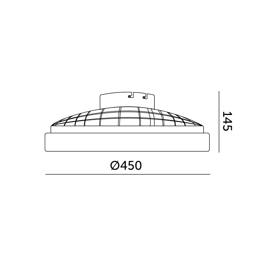 LED-dæmpbar loftlampe med ventilator VENTELUX LED/24W/230V 3000/4000/6500K Ø 45 cm hvid + fjernbetjening