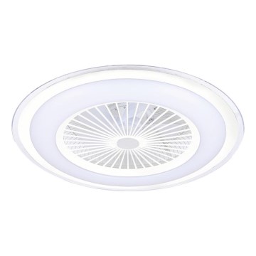 LED Dæmpbar loftlampe med ventilator ZONDA LED/48W/230V 3000-6000K hvid + fjernbetjening