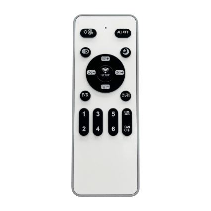 LED Dæmpbar loftlampe med ventilator ZONDA LED/48W/230V 3000-6000K hvid + fjernbetjening