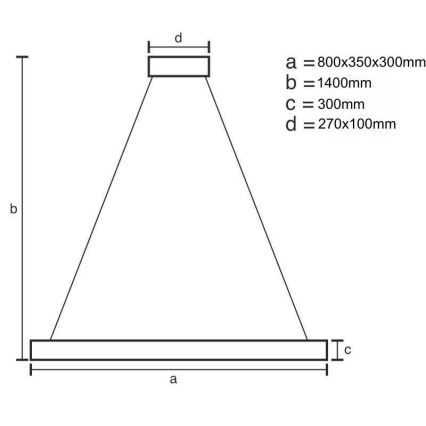 LED dæmpbar krystal lysekrone på kabel LED/100W/230V 3000-6500K guld + fjernbetjening