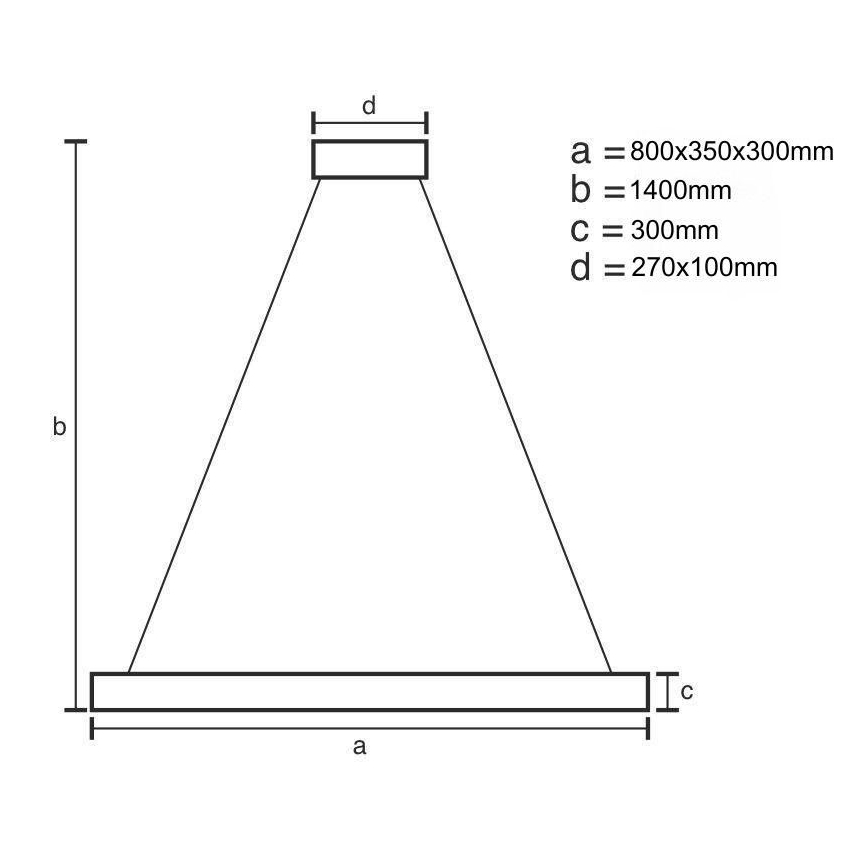 LED dæmpbar krystal lysekrone på kabel LED/100W/230V 3000-6500K guld + fjernbetjening