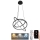 LED dæmpbar loftlampe på kabel LED/105W/230V 3000-6500K Ø 60 cm + fjernbetjening