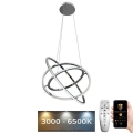 LED dæmpbar loftlampe på kabel LED/105W/230V 3000-6500K Ø 60 cm + fjernbetjening
