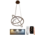 LED dæmpbar loftlampe på kabel LED/105W/230V 3000-6500K Ø 60 cm + fjernbetjening