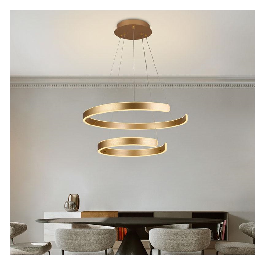 LED dæmpbar loftlampe på kabel LED/120W/230V 3000-6500K Ø 60 cm + fjernbetjening