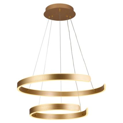 LED dæmpbar loftlampe på kabel LED/120W/230V 3000-6500K Ø 60 cm + fjernbetjening