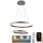 LED dæmpbar loftlampe på kabel LED/120W/230V 3000-6500K Ø 60 cm + fjernbetjening