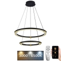 LED dæmpbar loftlampe på kabel LED/130W/230V 3000-6500K Ø 60 cm + fjernbetjening
