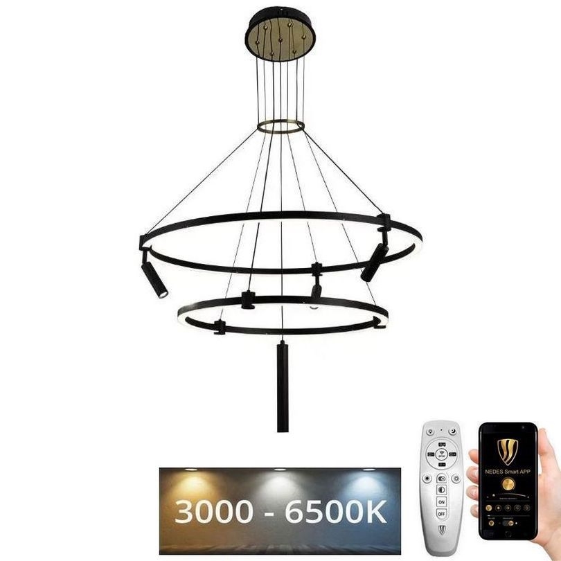 LED dæmpbar loftlampe på kabel LED/140W/230V 3000-6500K + fjernbetjening