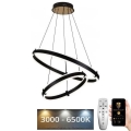 LED dæmpbar loftlampe på kabel LED/140W/230V 3000-6500K Ø 60 cm + fjernbetjening